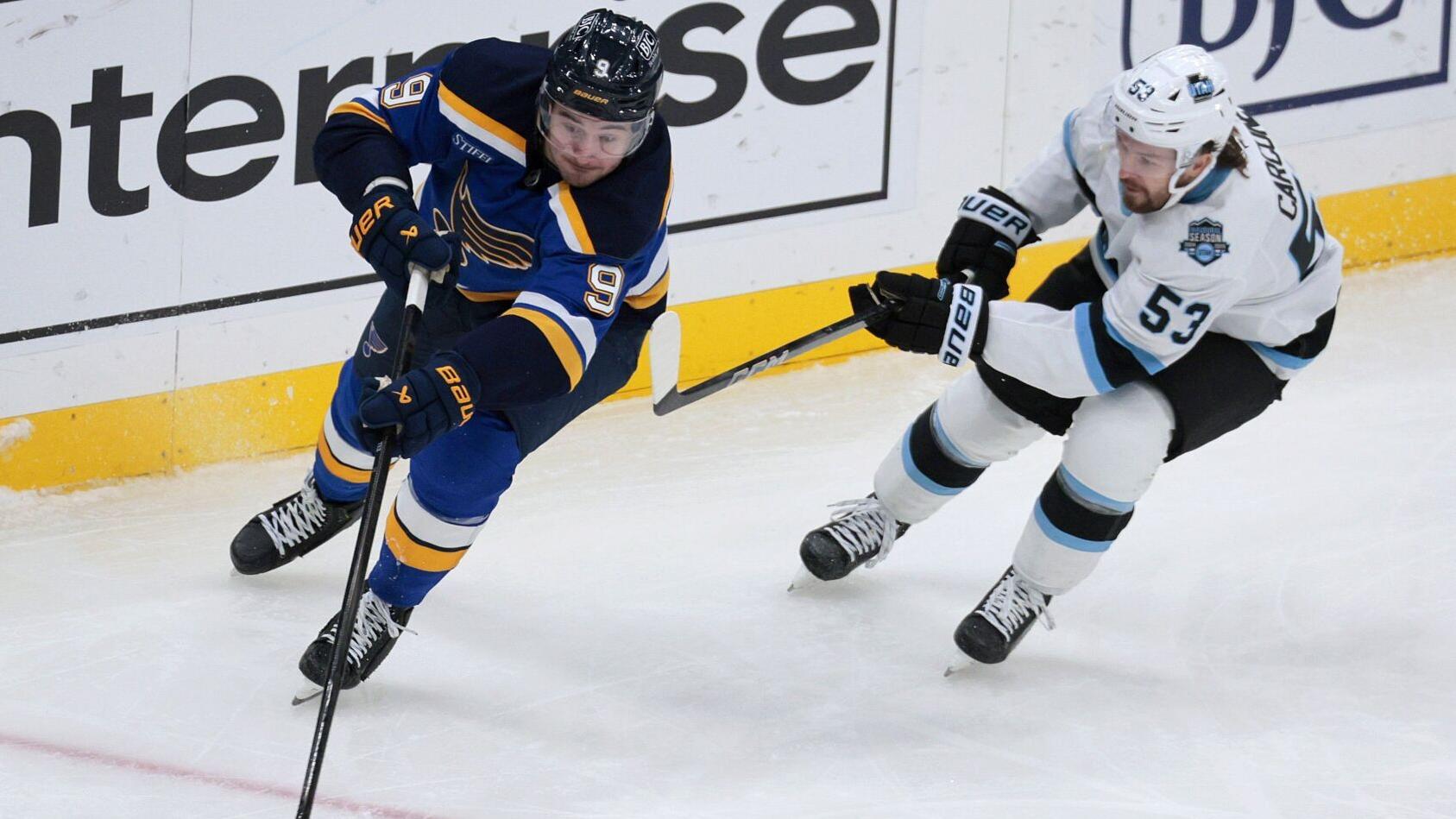 Blues continue to reward Alexandre Texier's play, this time with a promotion to the top line